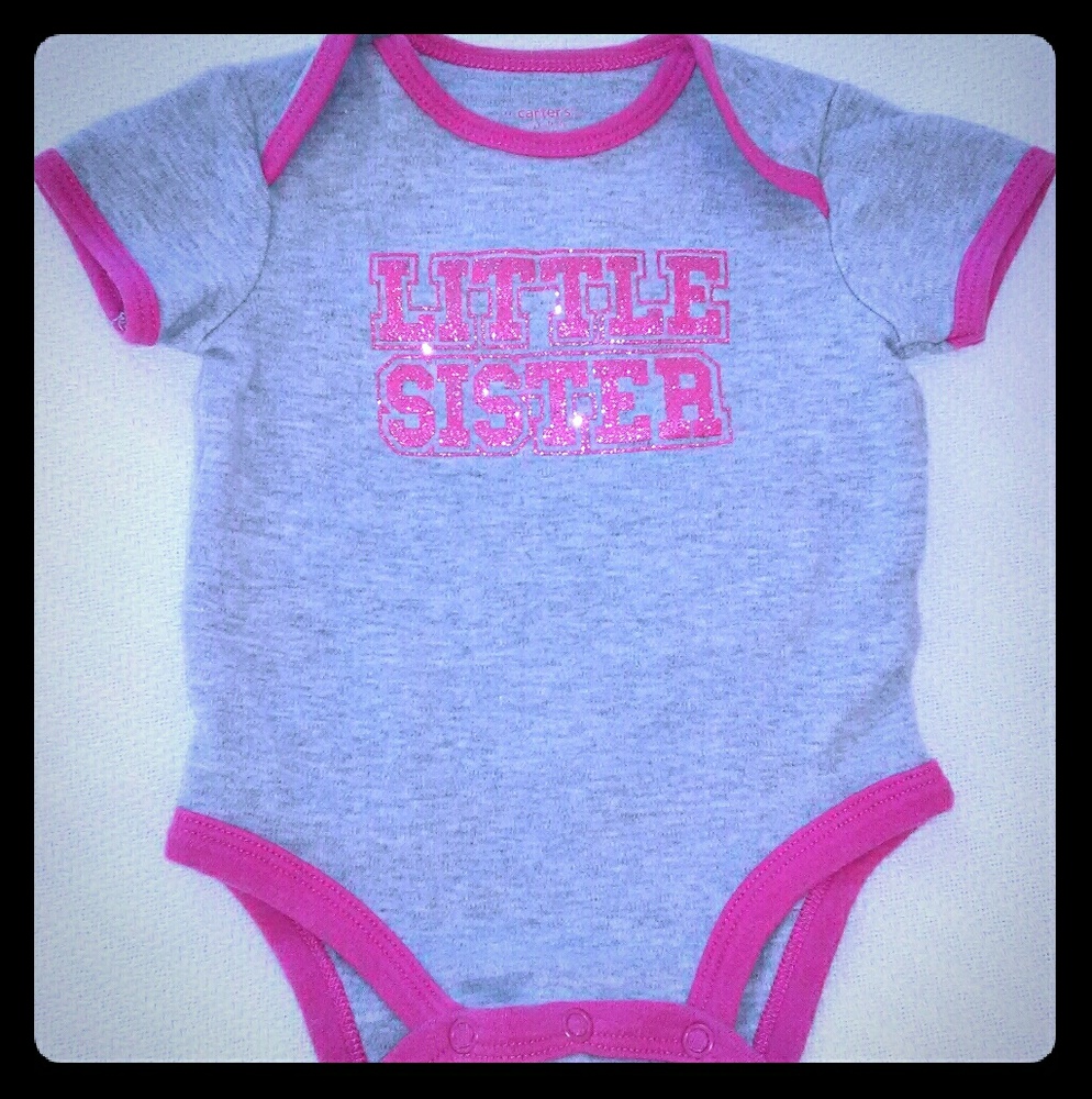 "Little Sister" One-Piece by Carter's sz 6 months